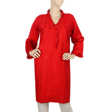 Women's Embroidered Kurti - Red, Women, Ready Kurtis, Chase Value, Chase Value