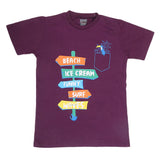 Boys Half Sleeves Jersey T-Shirt - Purple, Kids, Boys T-Shirts, Chase Value, Chase Value