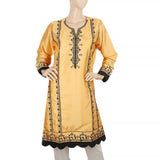 Women's Embroidered Kurti - Peach, Women, Ready Kurtis, Chase Value, Chase Value