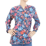 Women's Full Sleeve Top - Steel Blue, Women, T-Shirts And Tops, Chase Value, Chase Value