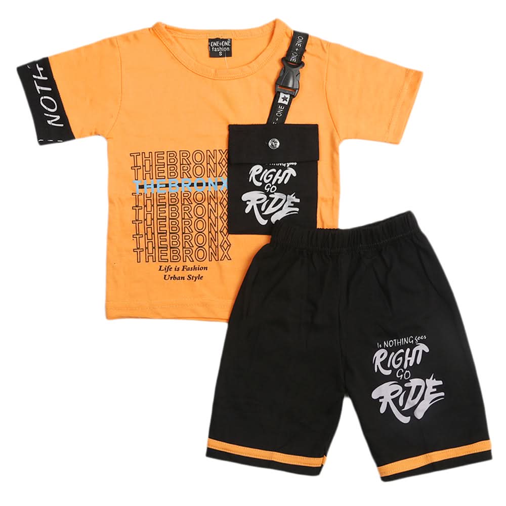 Boys Short Suit - Peach, Boys Sets & Suits, Chase Value, Chase Value