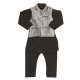 Boys Waistcoat Shalwar Suit - Black, Kids, Boys Shalwar Kameez, Chase Value, Chase Value