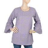 Women's Western Top With Pearls - Purple, Women, T-Shirts And Tops, Chase Value, Chase Value