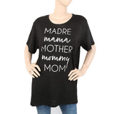 Women's Printed Half Sleeves T-Shirt - Black, Women, T-Shirts And Tops, Chase Value, Chase Value