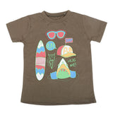 Boys Printed Half Sleeves T-Shirt 4731 - Olive Green, Kids, Boys T-Shirts, Chase Value, Chase Value