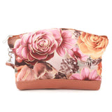 Women's Flower Printed Pouch - Light Brown, Women, Wallets, Chase Value, Chase Value