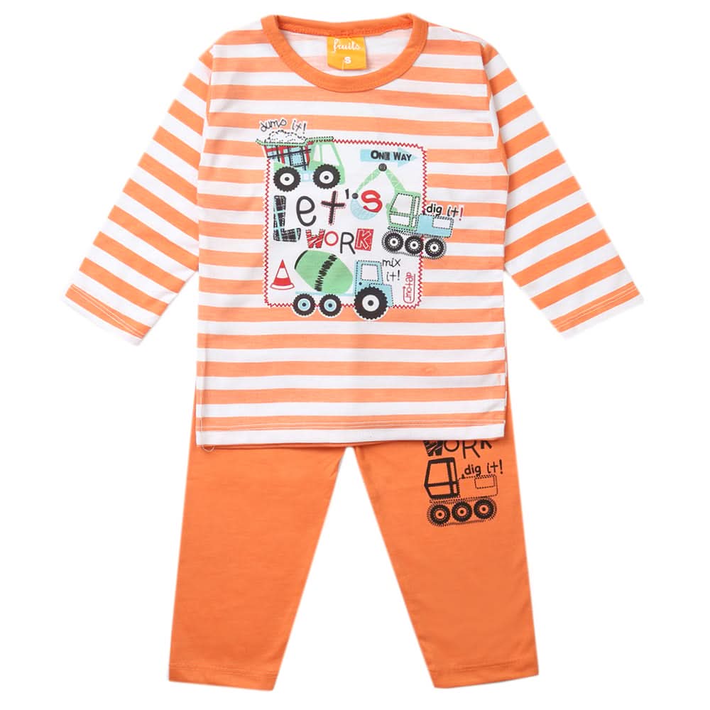 Boys Full Sleeves Suit - Orange, Boys Sets & Suits, Chase Value, Chase Value