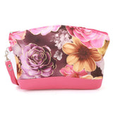 Women's Flower Printed Pouch - Pink, Women, Wallets, Chase Value, Chase Value