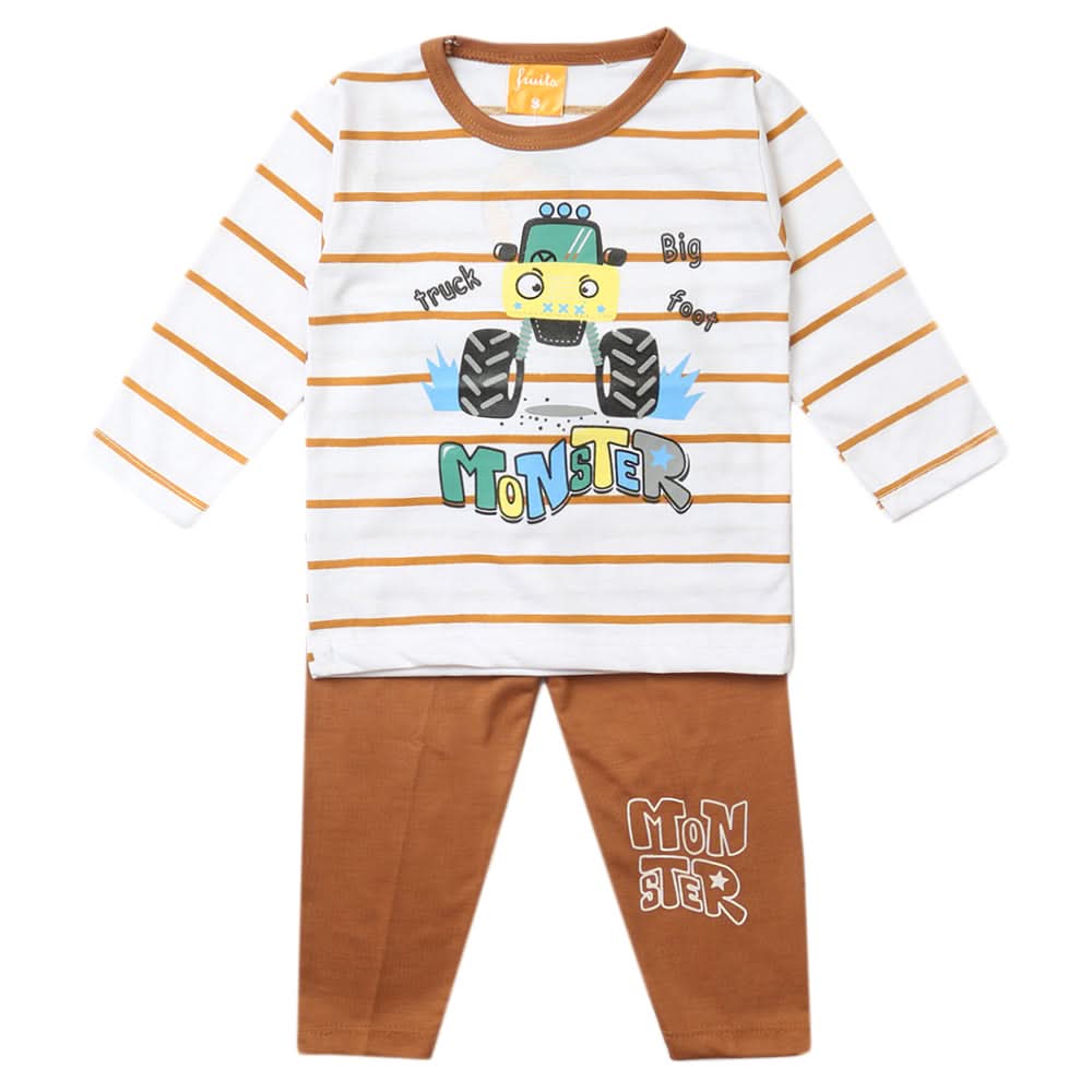 Boys Full Sleeves Suit - Brown, Boys Sets & Suits, Chase Value, Chase Value