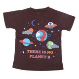 Boys Printed Half Sleeves T-Shirt 4723 - Dark Brown, Kids, Boys T-Shirts, Chase Value, Chase Value