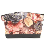 Women's Flower Printed Pouch - Black, Women, Wallets, Chase Value, Chase Value
