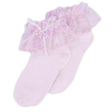 Girls Frill Socks - Pink, Kids, Girls Socks, Chase Value, Chase Value