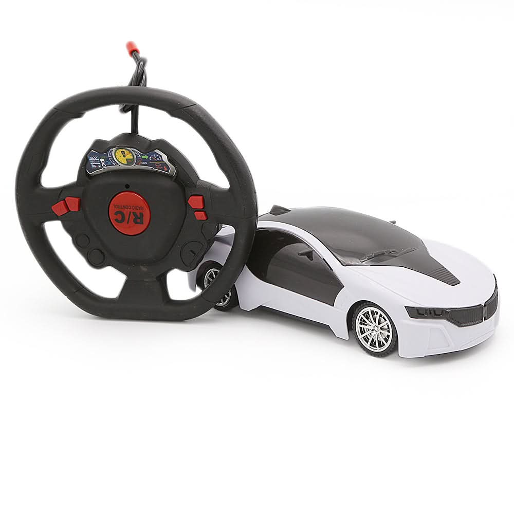 Remote Control Car Without Charging - White, Kids, Remote Control, Chase Value, Chase Value
