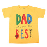 Boys Printed Half Sleeves T-Shirt 4734 - Yellow, Kids, Boys T-Shirts, Chase Value, Chase Value