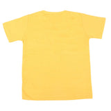 Boys Printed Half Sleeves T-Shirt 4734 - Yellow, Kids, Boys T-Shirts, Chase Value, Chase Value