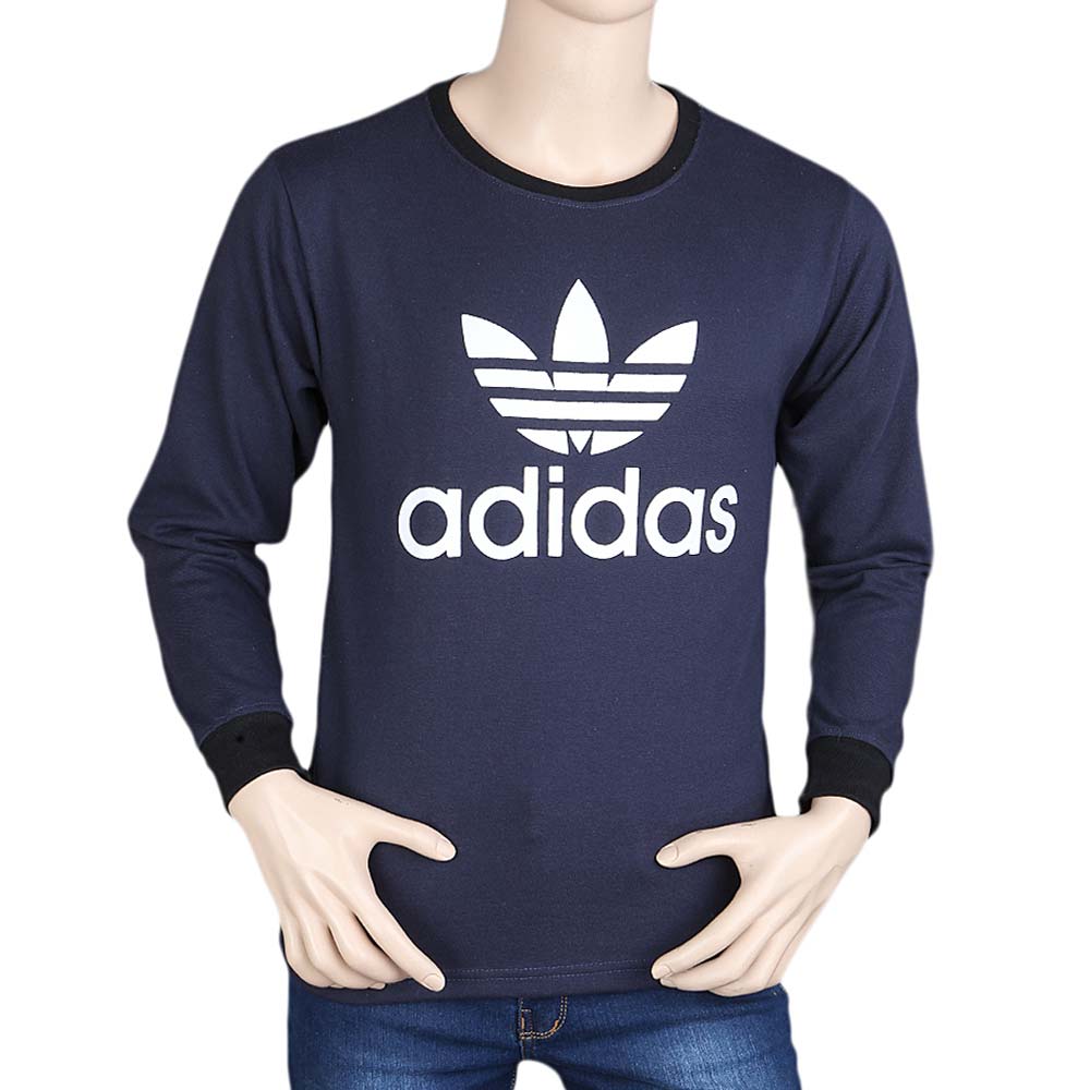 Men's Full Sleeves T-Shirt - Navy Blue, Mens T-Shirts, Chase Value, Chase Value