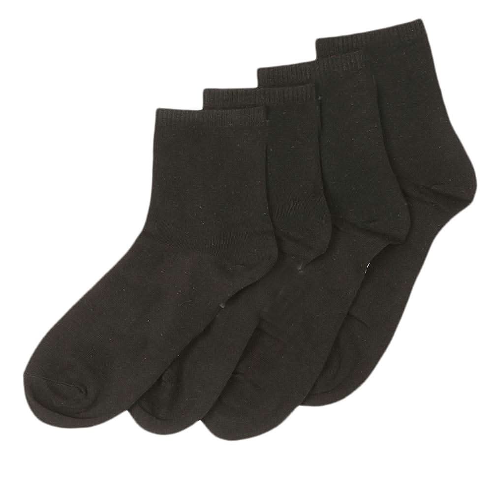 Men's Long Ankle Socks Pack Of 2 - Black, Men, Mens Socks, Chase Value, Chase Value