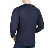 Men's Full Sleeves T-Shirt - Navy Blue, Mens T-Shirts, Chase Value, Chase Value