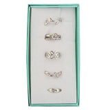 Women's Finger Rings 5 Pcs - Silver, Women, Finger Rings, Chase Value, Chase Value