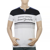 Men's Half Sleeves Round Neck T-Shirt - White, Men, T-Shirts And Polos, Chase Value, Chase Value