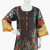 Women's Digital Printed Kurti - Dark Grey, Women Ready Kurtis, Chase Value, Chase Value