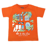Boys Half Sleeves T-Shirt - Orange, Kids, Boys T-Shirts, Chase Value, Chase Value