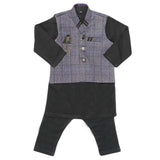 Boys WaistCoat Shalwar Suit - Purple, Kids, Boys Shalwar Kameez, Chase Value, Chase Value