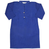 Girls Plain Khaddar Kurti - Royal Blue, Kids, Girls Kurti, Chase Value, Chase Value