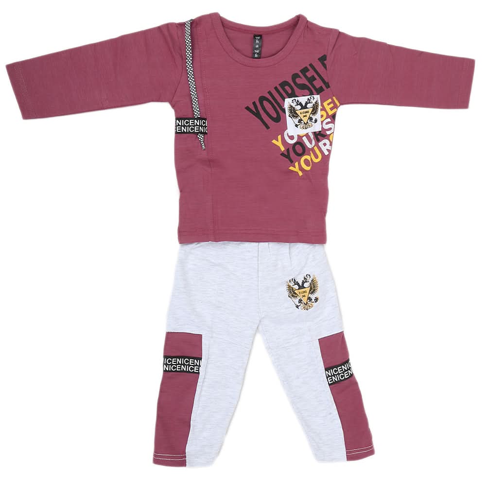Boys Full Sleeves Suit (42612) - Purple, Kids, Boys Sets And Suits, Chase Value, Chase Value