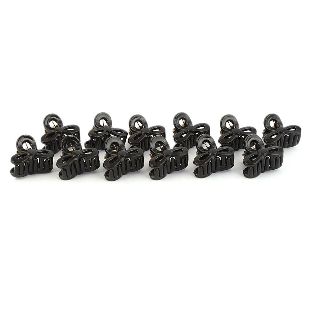 Girls Hair Catcher Set 12 Pcs - Black, Kids, Hair Accessories, Chase Value, Chase Value