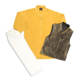 Boys Waistcoat Shalwar Suit - Mustard, Kids, Boys Shalwar Kameez, Chase Value, Chase Value
