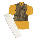 Boys Waistcoat Shalwar Suit - Mustard, Kids, Boys Shalwar Kameez, Chase Value, Chase Value