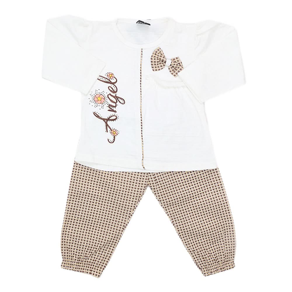 Girls Pajama Suit - White, Kids, Girls Sets And Suits, Chase Value, Chase Value