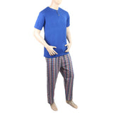 Men's Night Sleep Suit - Royal Blue, Men, Nightwear, Chase Value, Chase Value