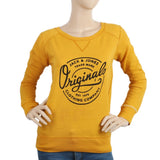 Women's Full Sleeves T-Shirt - Mustard, Women, T-Shirts And Tops, Chase Value, Chase Value