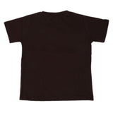 Boys Round Neck Half Sleeves T-Shirt - Brown, Kids, Boys T-Shirts, Chase Value, Chase Value