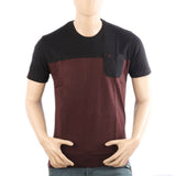 Men's Half Sleeves Round Neck T-Shirt - Black, Men's T-Shirts & Polos, Chase Value, Chase Value