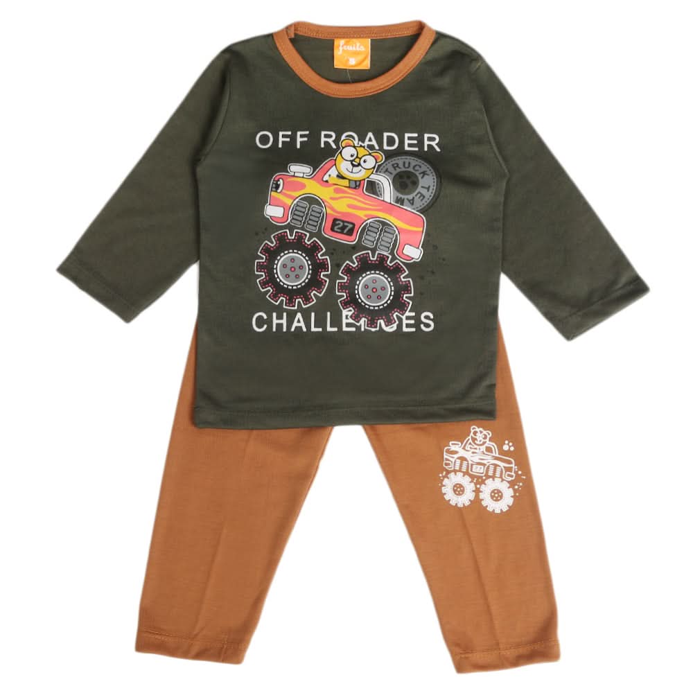 Boys Full Sleeves Suit - Green, Boys Sets & Suits, Chase Value, Chase Value