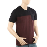 Men's Half Sleeves Round Neck T-Shirt - Black, Men's T-Shirts & Polos, Chase Value, Chase Value