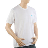 Men's Half Sleeves Round Neck T-Shirt - White, Men's T-Shirts & Polos, Chase Value, Chase Value
