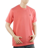 Men's Half Sleeves Round Neck T-Shirt - Pink, Men's T-Shirts & Polos, Chase Value, Chase Value