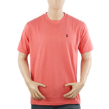 Men's Half Sleeves Round Neck T-Shirt - Pink, Men's T-Shirts & Polos, Chase Value, Chase Value