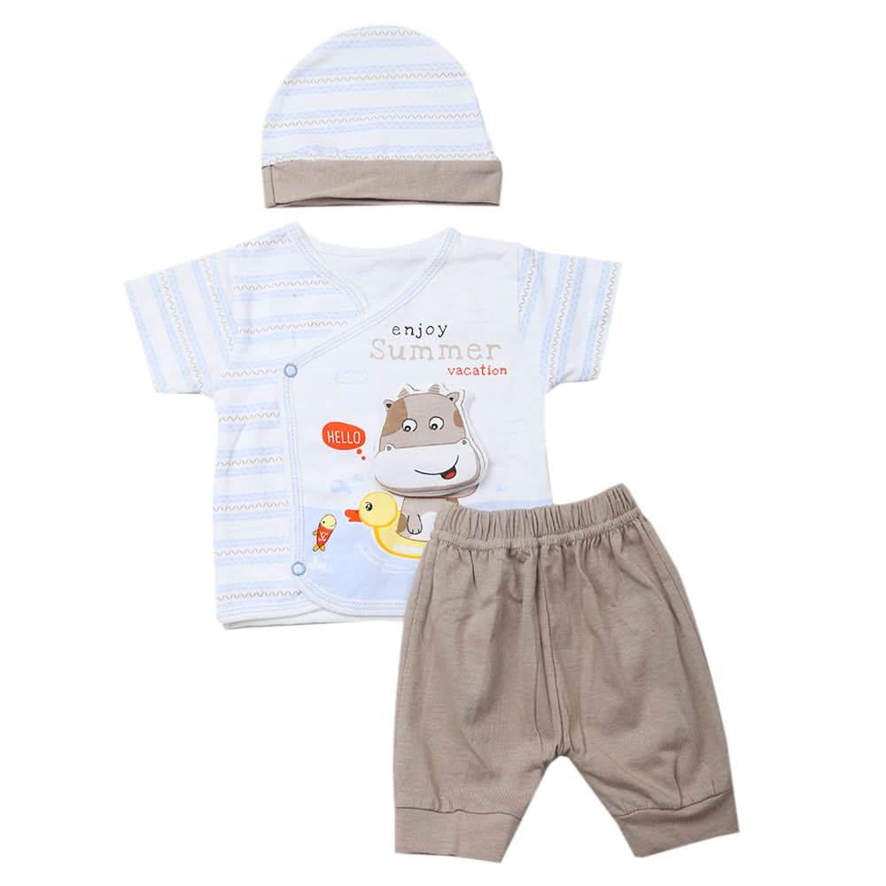 Newborn Boys Half Sleeves Suit - Blue, Kids, Newborn Boys Sets And Suits, Chase Value, Chase Value