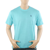 Men's Half Sleeves Round Neck T-Shirt - Sky Blue, Men's T-Shirts & Polos, Chase Value, Chase Value