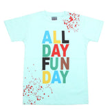 Boys Half Sleeves Jersey T-Shirt - Cyan, Kids, Boys T-Shirts, Chase Value, Chase Value