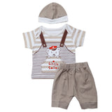 Newborn Boys Half Sleeves Suit - Brown, Kids, New Born Boys Sets And Suits, Chase Value, Chase Value