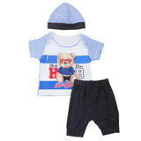 Newborn Boys Half Sleeves Suit - Royal Blue, Kids, New Born Boys Sets And Suits, Chase Value, Chase Value