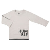 Boy's Full Sleeves T-Shirt 123 - Light Grey, Kids, Boys T-Shirts, Chase Value, Chase Value