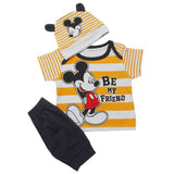 Newborn Boys Half Sleeves Suit - Mustard, Kids, New Born Boys Sets And Suits, Chase Value, Chase Value