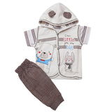Newborn Boys Half Sleeves Suit - Dark Brown, Kids, Newborn Boys Sets And Suits, Chase Value, Chase Value